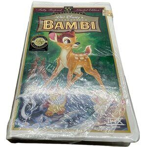 Walt Disney's Bambi VHS tape cartoon English 55th limited edition G READ new